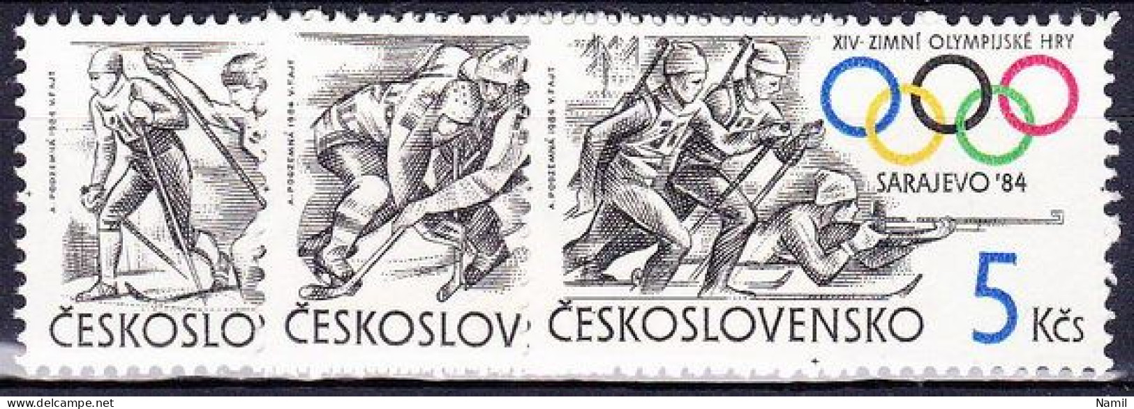 ** Tchécoslovaquie 1984 Mi 2751-3 (Yv 2570-2), (MNH)** - Ungebraucht