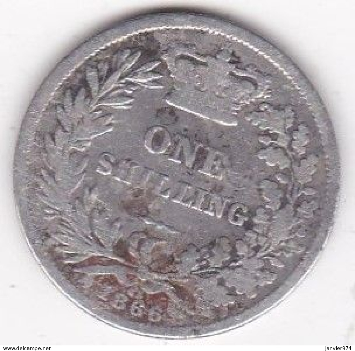 Grande Bretagne. 1 Shilling 1866 Die 63. Victoria ,en Argent, KM#734.3 - I. 1 Shilling