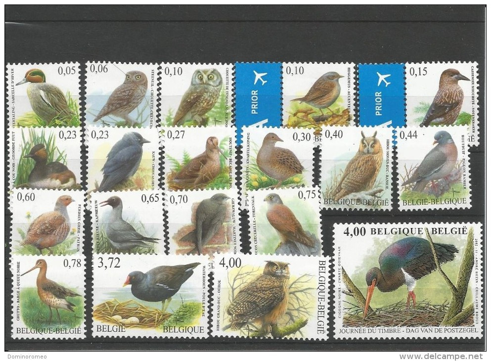 Lot Allemaal Verschillende Buzin Vogels In  EURO ( 3 ) Postfris Zonder Scharnier ** - Collections