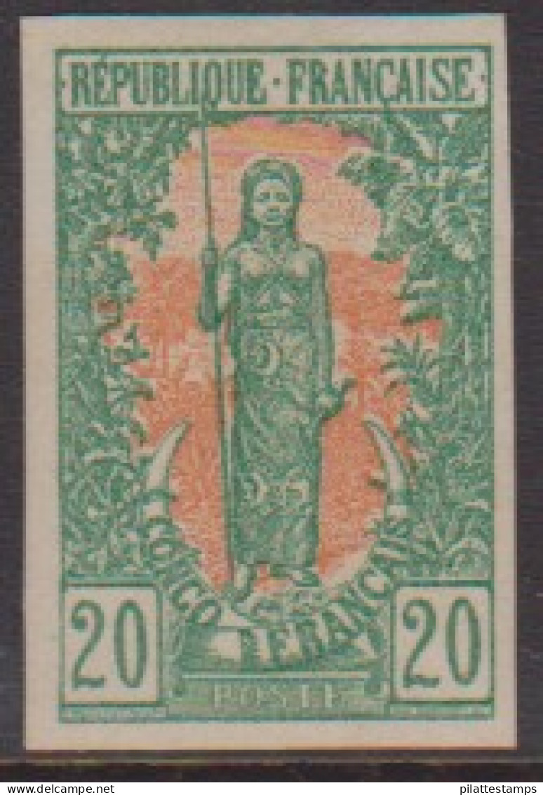 Congo  33** Variété Non Dentelé - Andere & Zonder Classificatie