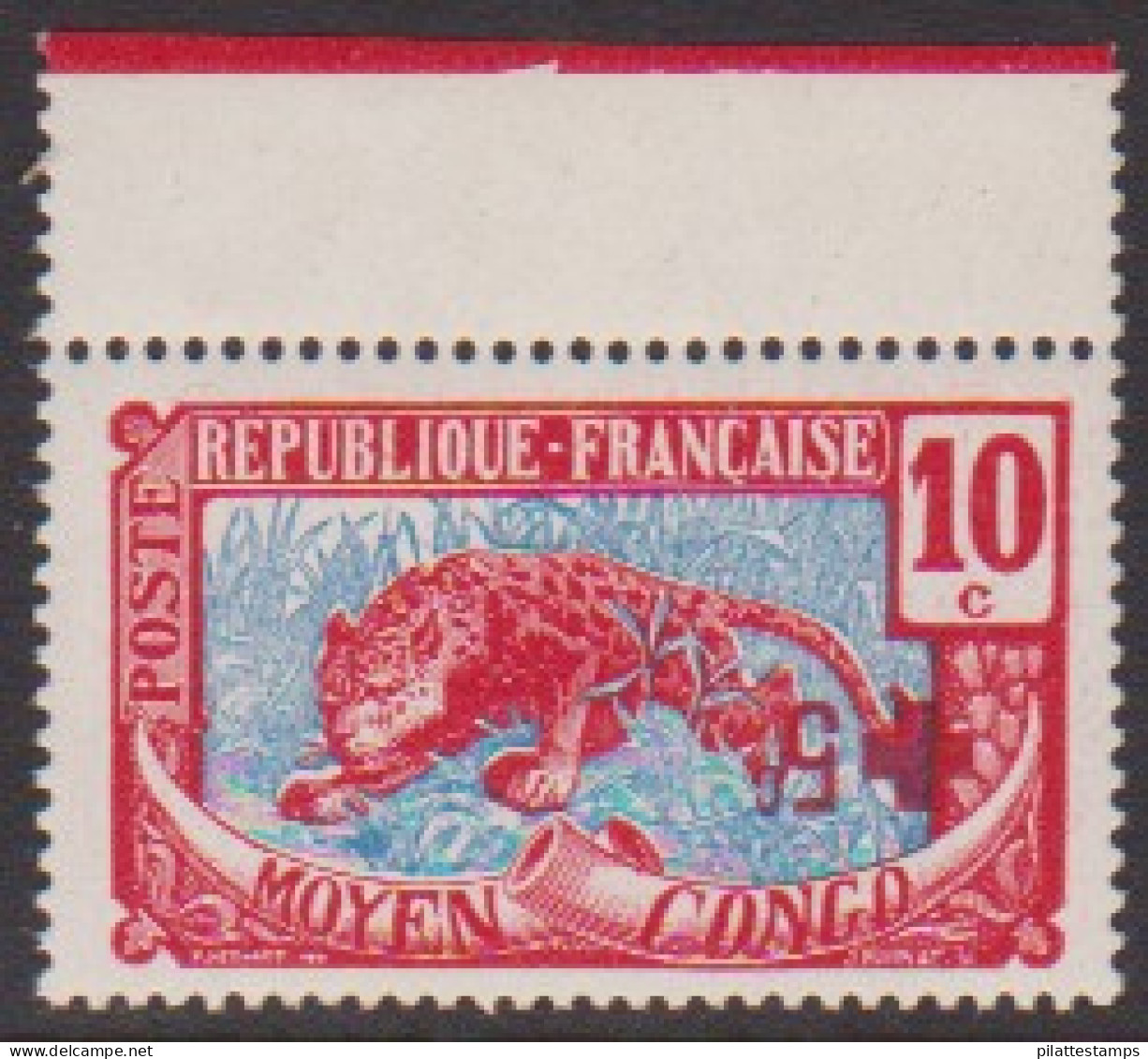 Congo  66a** Variété Surcharge Renversée - Autres & Non Classés