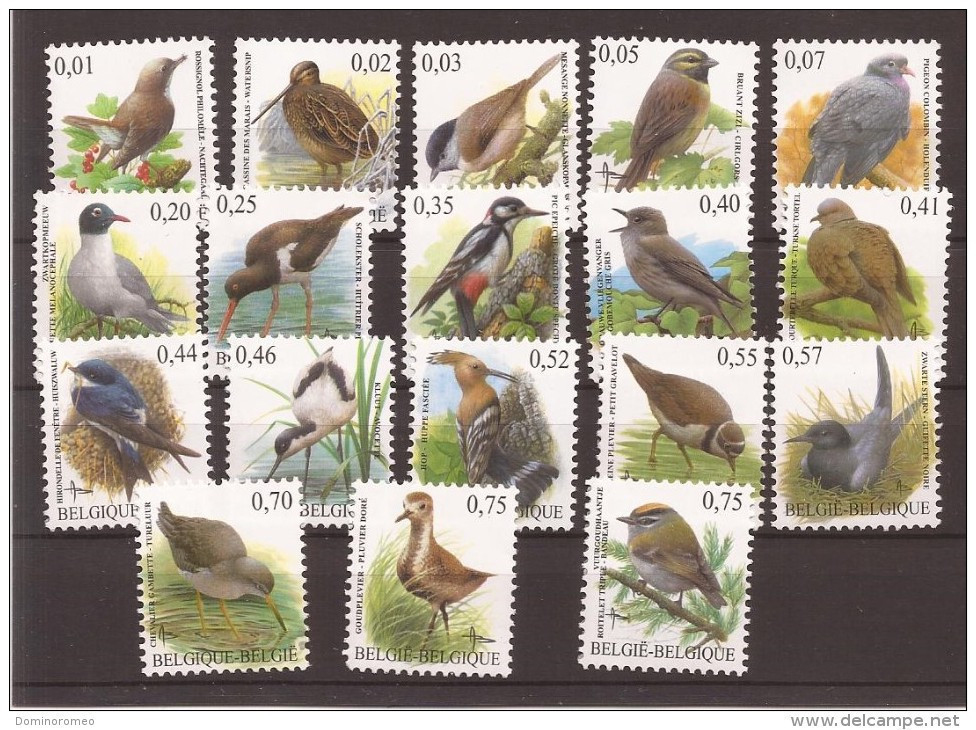 Lot Allemaal Verschillende Buzin Vogels In  EURO Postfris Zonder Scharnier ** - Collections