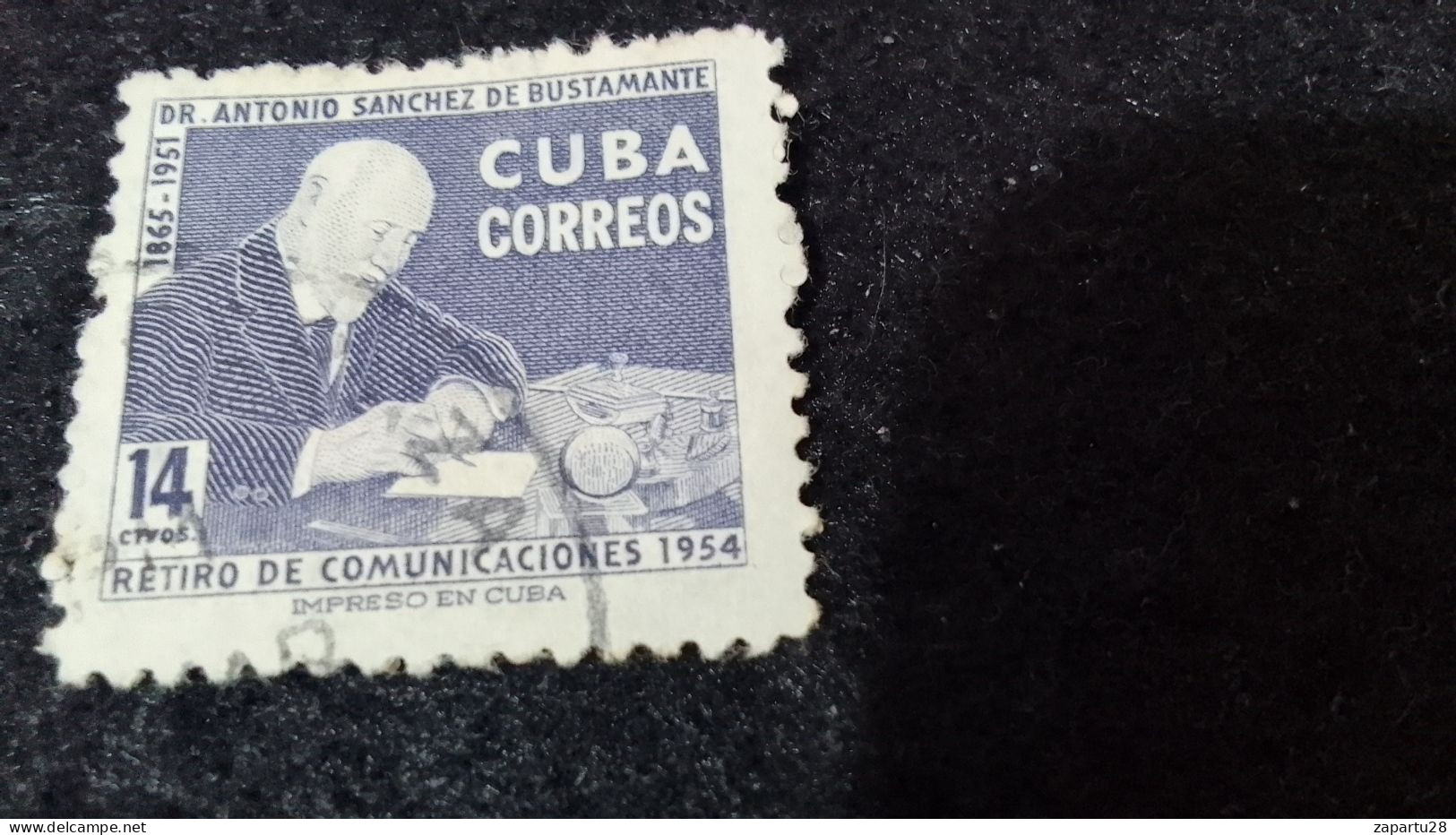 CUBA- 1950--55-  14  C.    DAMGALI - Used Stamps
