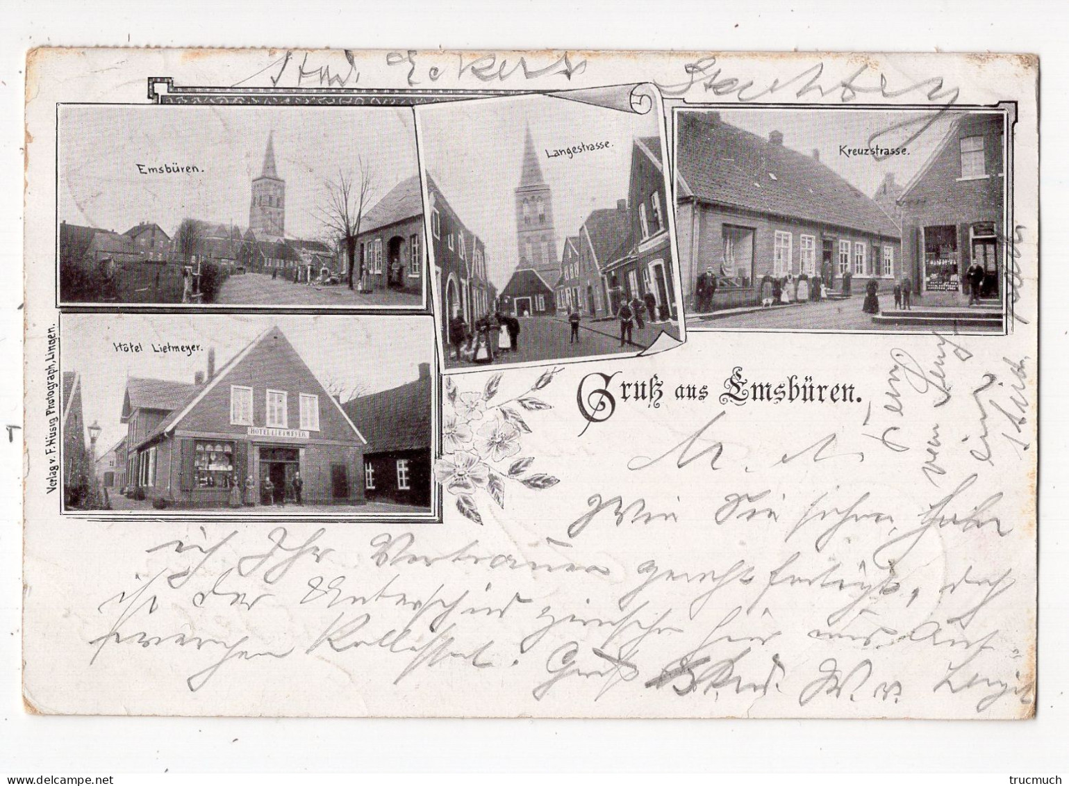 Gruss Aus EMSBÜREN  *1899* - Otros & Sin Clasificación