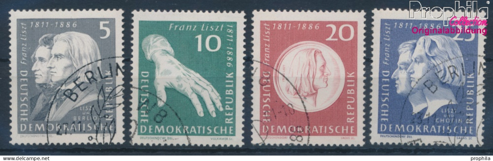 DDR 857-860 (kompl.Ausgabe) Gestempelt 1961 Franz Liszt (10356783 - Oblitérés