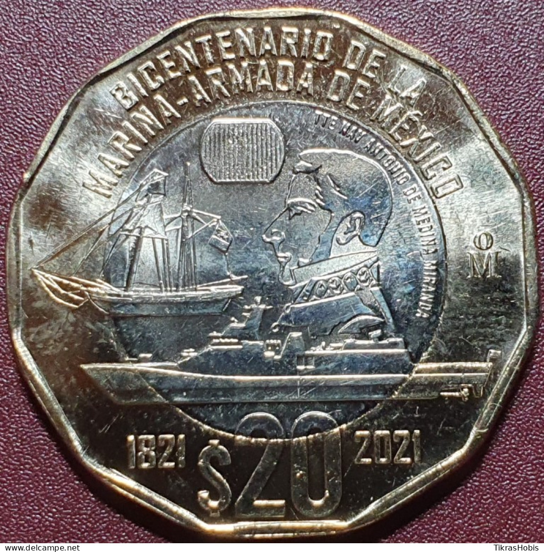 Mexico 20 Pesos, 2021 Navy 200 Years UC315 - Mexico