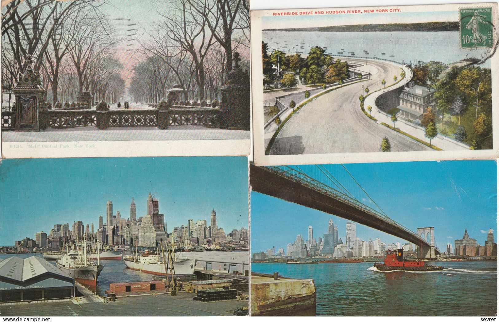 NEW YORK  - lot de  57 cartes