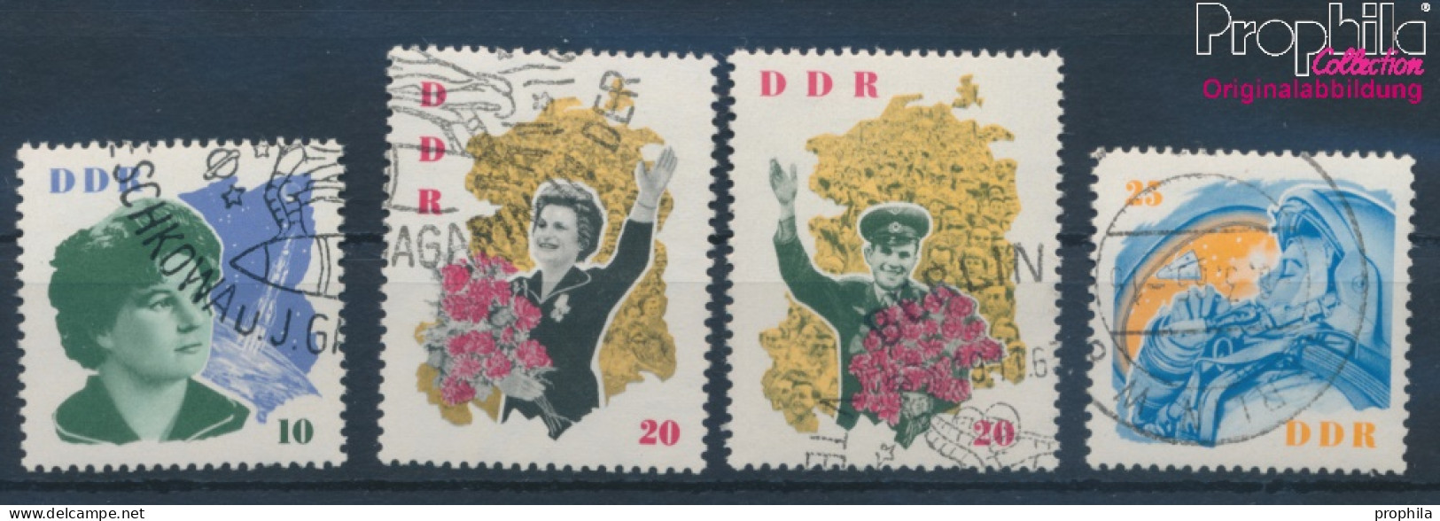 DDR 993-996 (kompl.Ausgabe) Gestempelt 1963 Weltraumfliegen (10356976 - Used Stamps