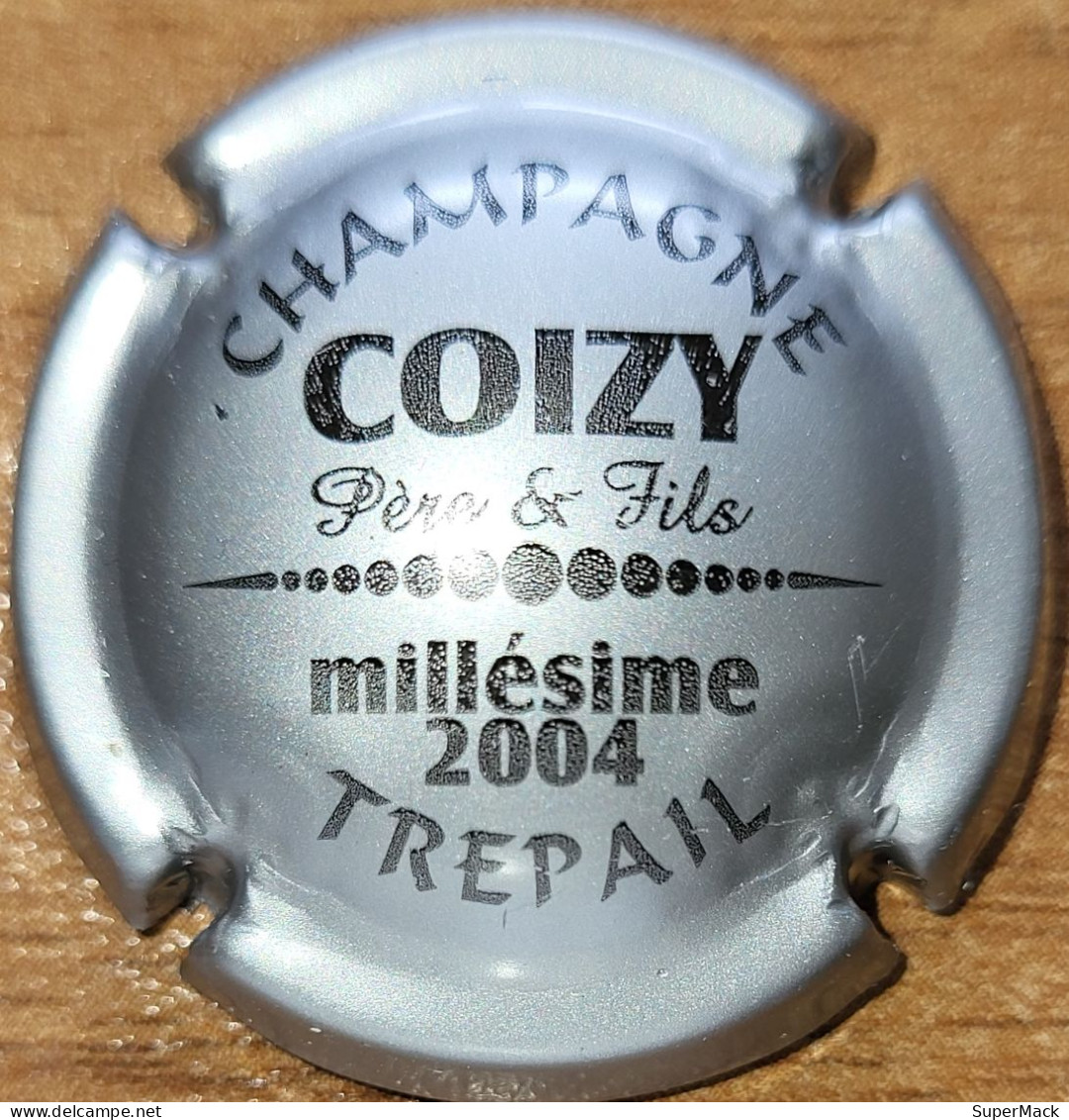 Capsule Champagne COIZY Père & Fils Série Millésime 2004 Argent Nr 10c - Other & Unclassified