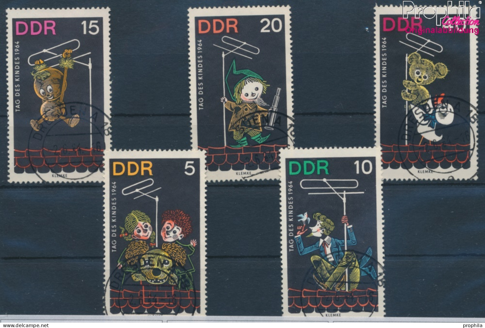DDR 1025-1029 (kompl.Ausgabe) Gestempelt 1964 Kindertag (10356970 - Usados