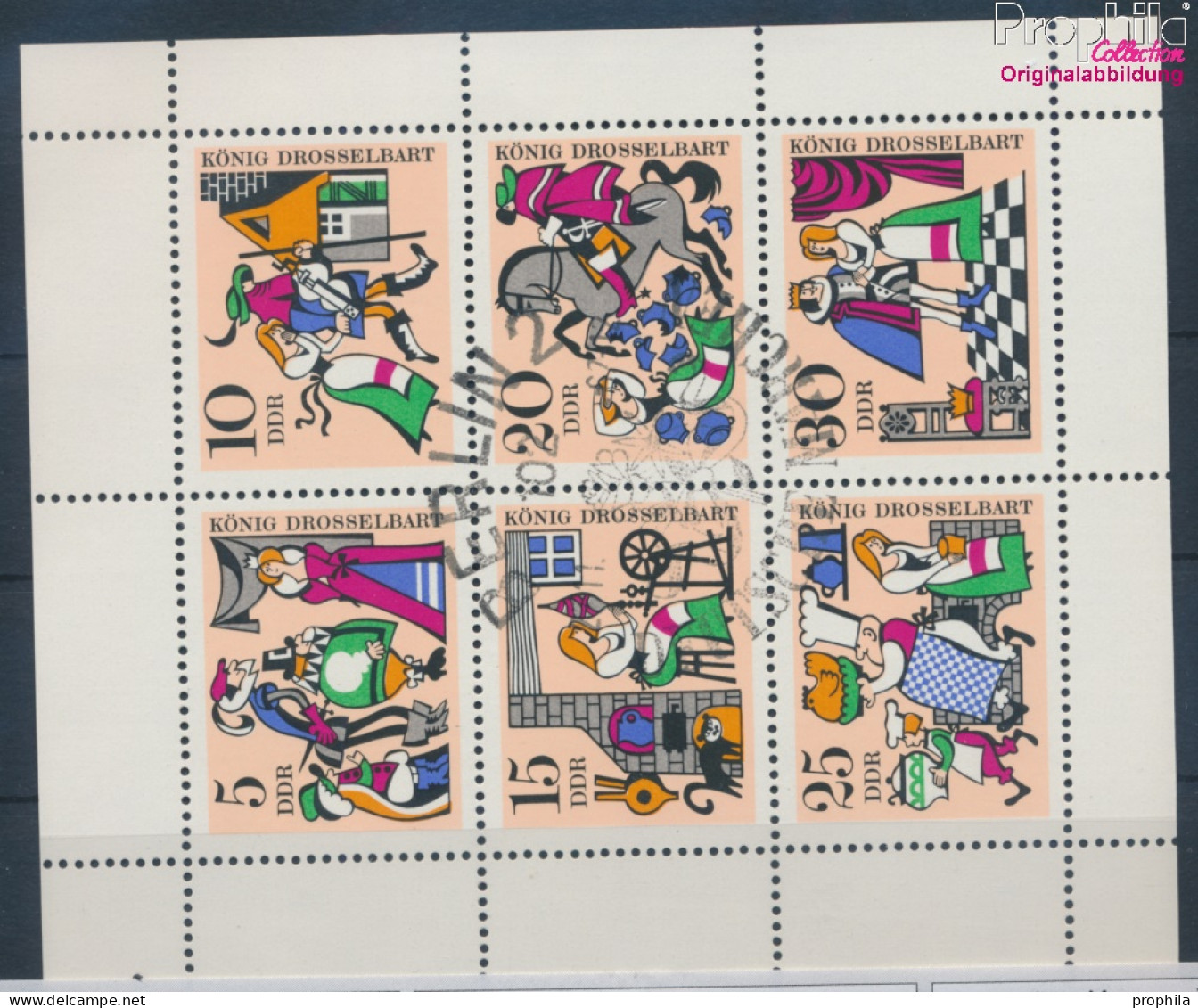 DDR 1323-1328 Kleinbogen (kompl.Ausgabe) Gestempelt 1967 Märchen (10356934 - Used Stamps