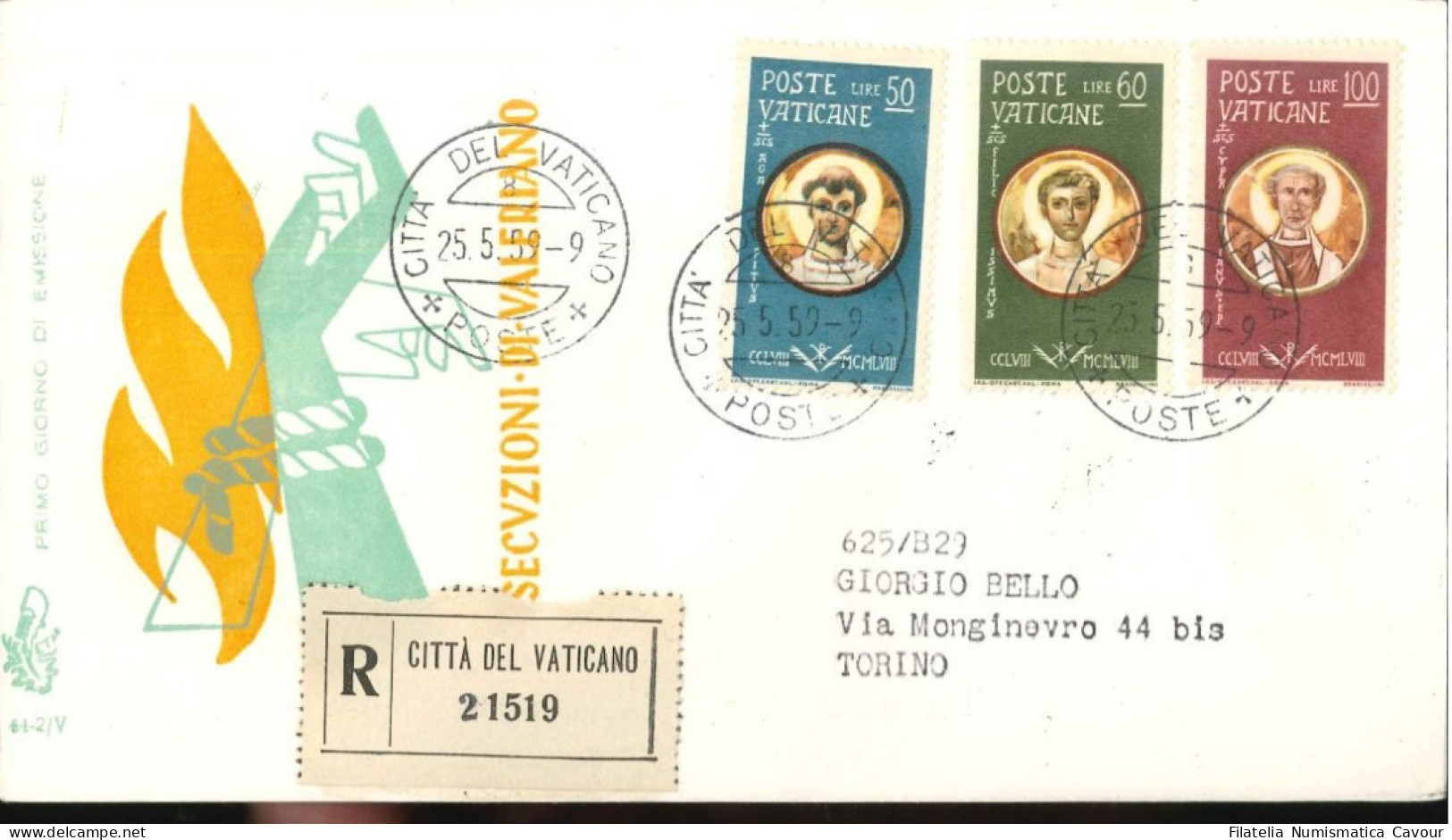 1958/1963 - FDC VENETIA VIAGGIATE Come RACCOMANDATE Collezione Cpl. GIOVANNI XXIII - LEGGI E VEDI VIDEO (200) - FDC