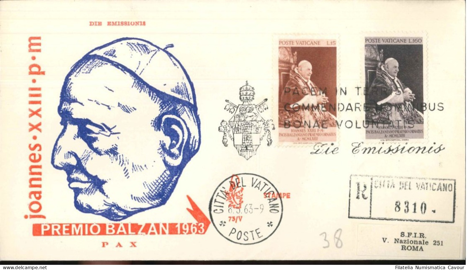 1958/1963 - FDC VENETIA VIAGGIATE Come RACCOMANDATE Collezione Cpl. GIOVANNI XXIII - LEGGI E VEDI VIDEO (200) - FDC