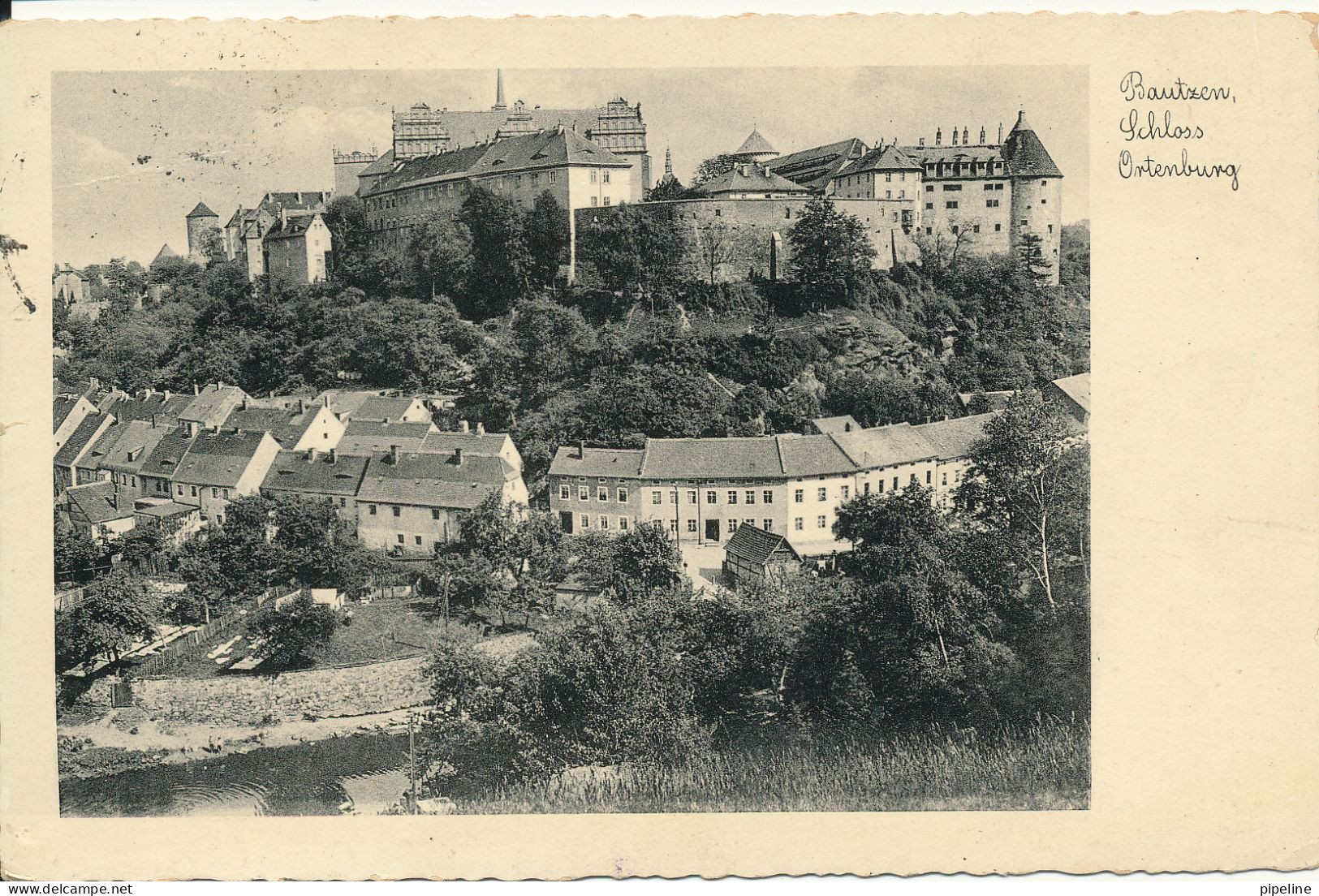 Germany Reich Postcard Sent To Hannover 4-9-1939 Bautzen Schloss Ortenburg Passau - Passau