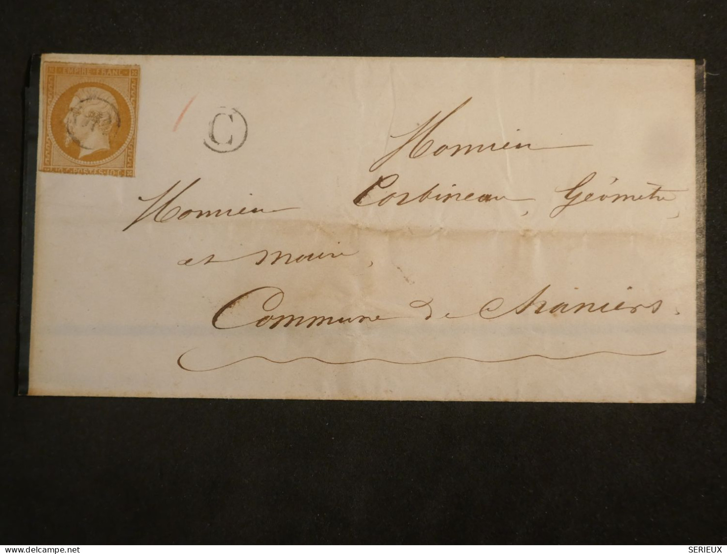 DM20  FRANCE  BELLE LETTRE RR   +CHANIERS  ++N°13++CACHET C +++AFF.   INTERESSANT+ + - 1849-1876: Période Classique