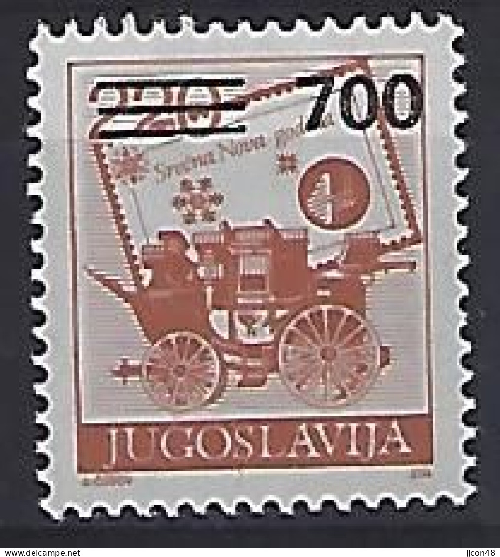 Jugoslavia 1989  Postdienst  (**) MNH  Mi.2359 - Ungebraucht