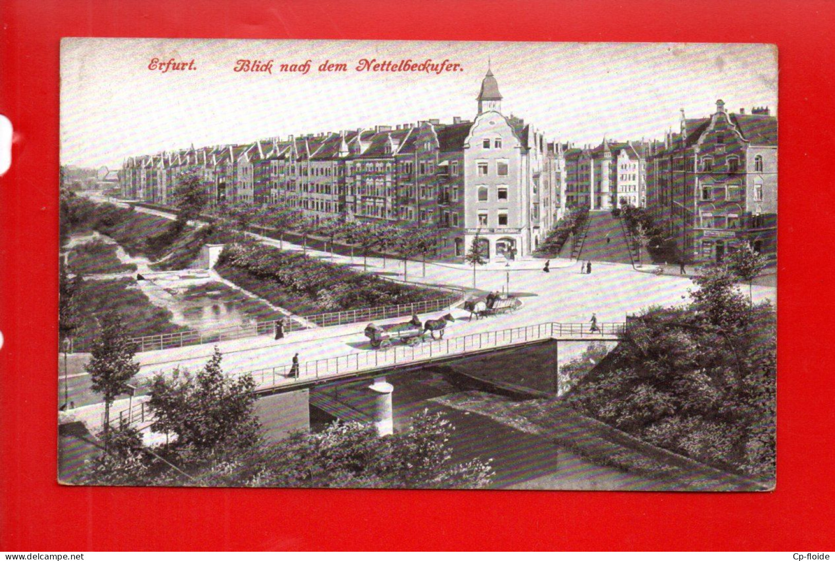 ALLEMAGNE . DEUTSCHLAND . ERFURT . BLICK NACH DEM NETTELBECKUFER - Réf. N°38716 - - Erfurt