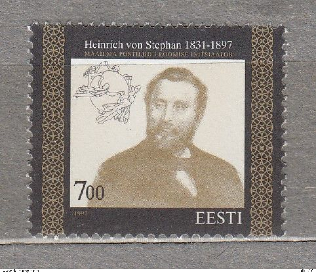 ESTONIA Famous People H. Von Stephan MNH(**) Mi 300 # Est302 - Estland