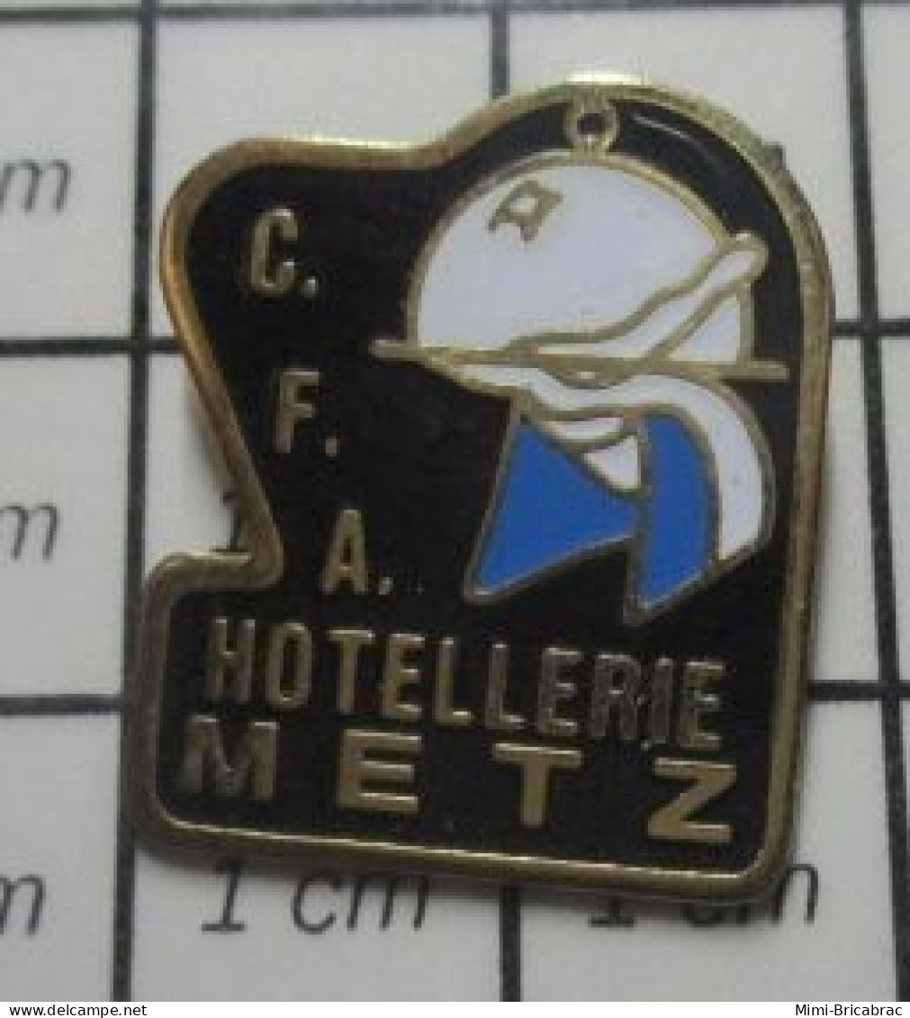 615A Pin's Pins / Beau Et Rare / MARQUES / CFA HOTELLERIE METZ CENTRE DE FORMATION DES APPRENTIS - Bebidas