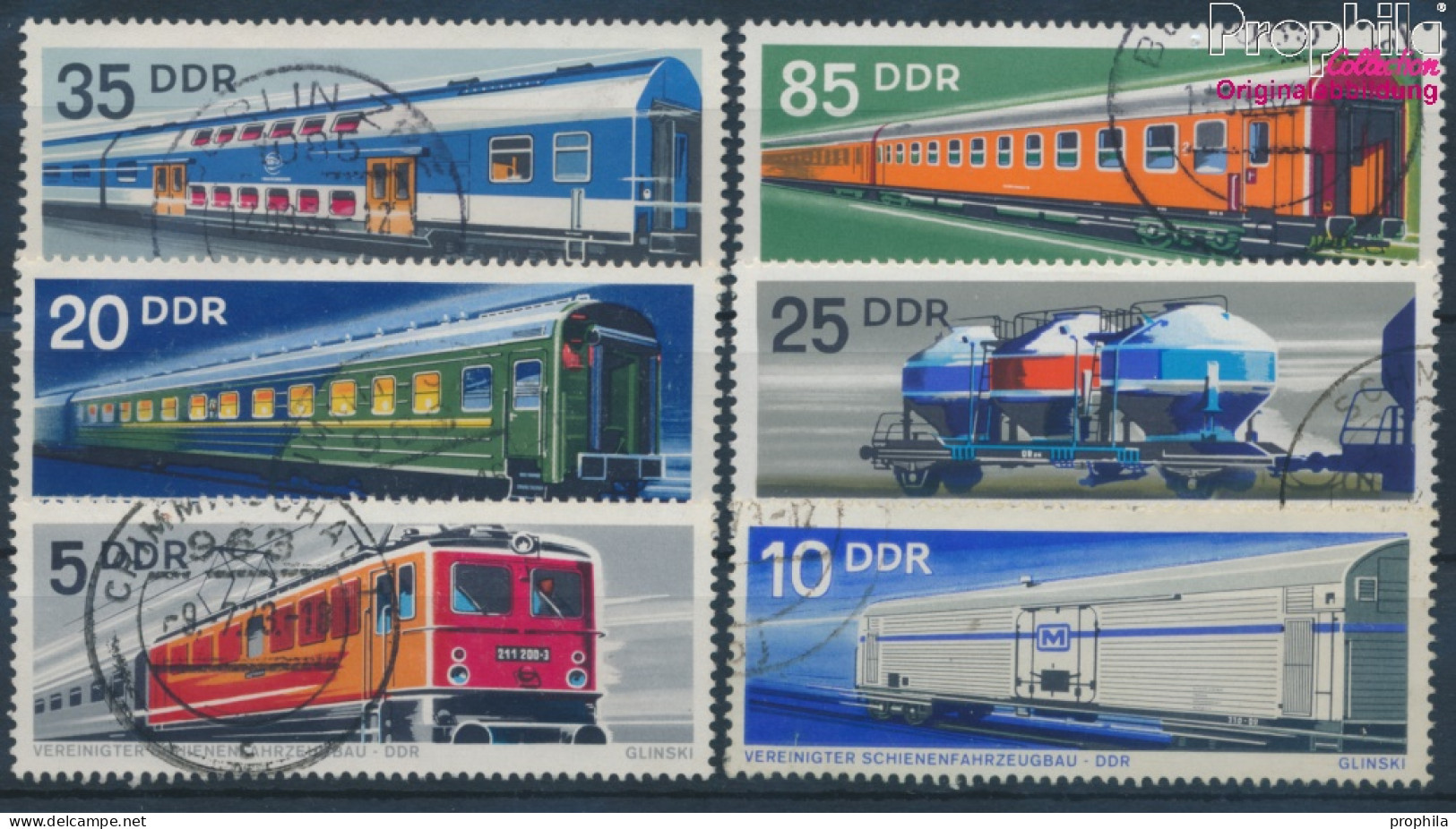 DDR 1844-1849 (kompl.Ausgabe) Gestempelt 1973 Schienenfahrzeuge (10356887 - Used Stamps