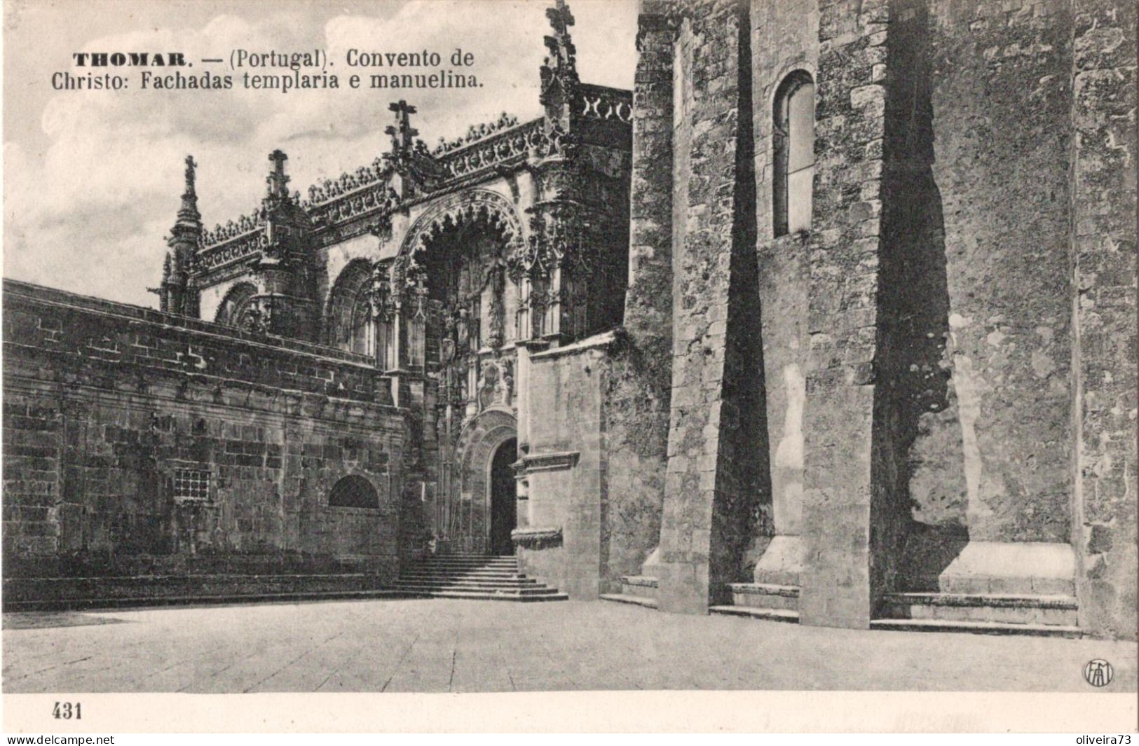 TOMAR - THOMAR - Convento De Cristo - Fachada Templaria E Manuelina (Ed. F. A. Martins. Nº 431) - PORTUGAL - Santarem