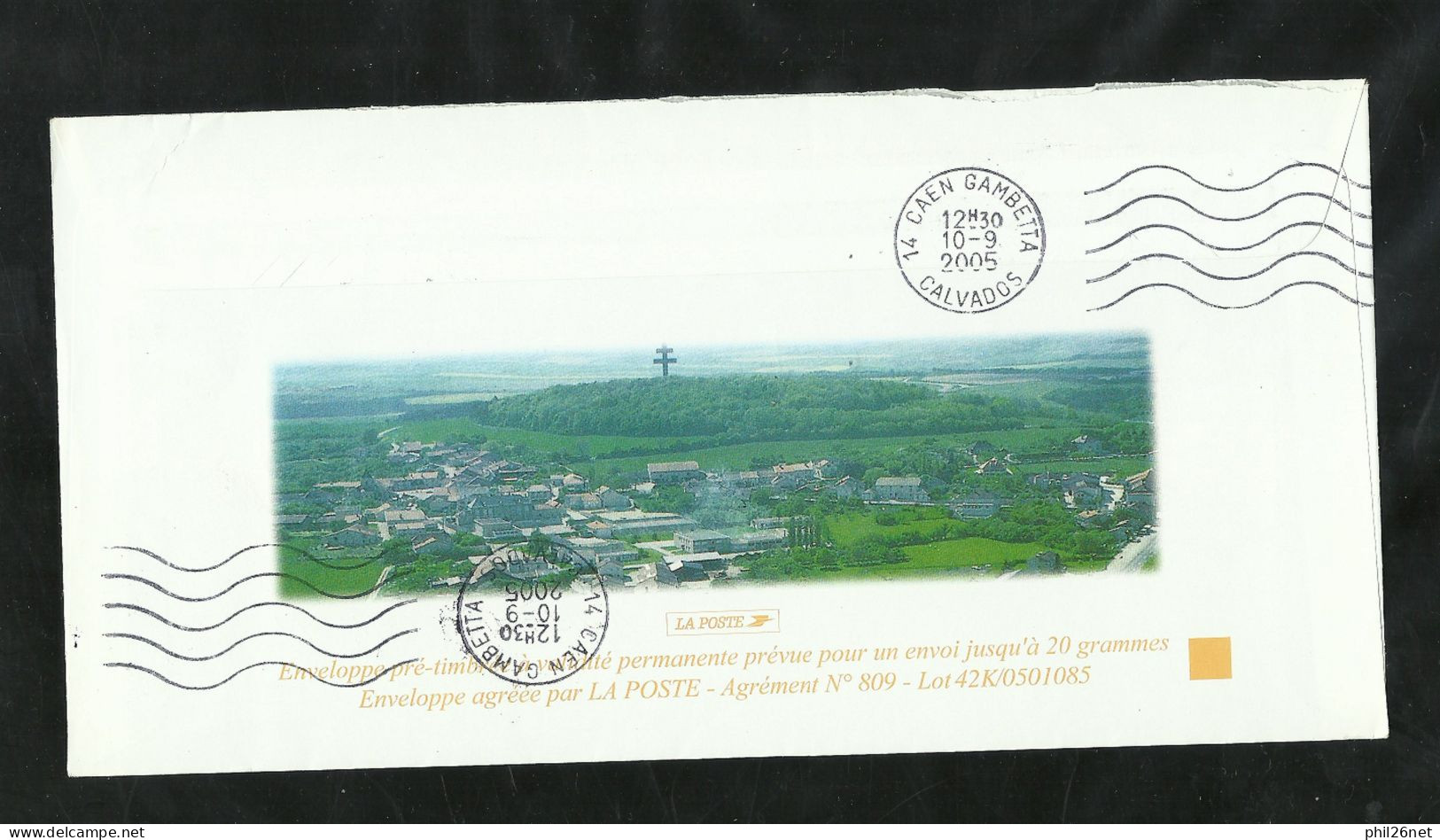 2 PAP Appel Du 18 Juin Illustré Recto/verso De Gaulle Colombey Les Deux Eglises Caen Et Pontarlier 28/4/05 + Flamme   TB - De Gaulle (General)