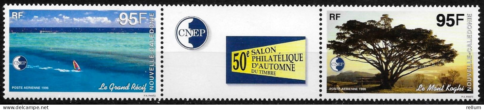 Nouvelle Calédonie 1996 - Yvert Nr. PA 339 A Paire Avec Logo Centrale - Michel Nr. 1086/1087 Str.  ** - Nuovi