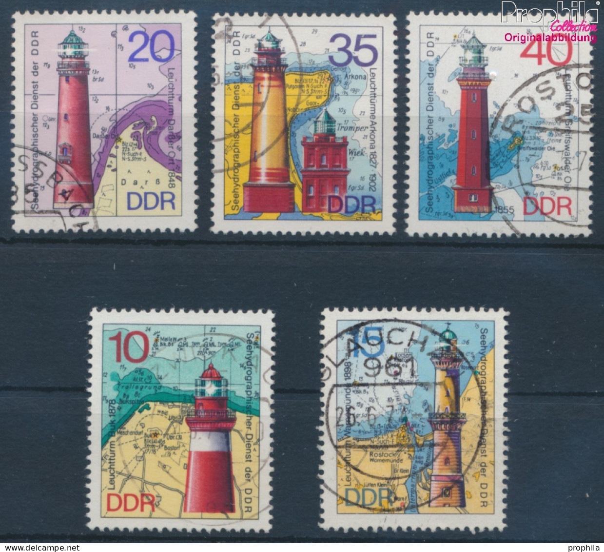 DDR 1953-1957 (kompl.Ausg.) Gestempelt 1974 Leuchttürme (10356877 - Used Stamps