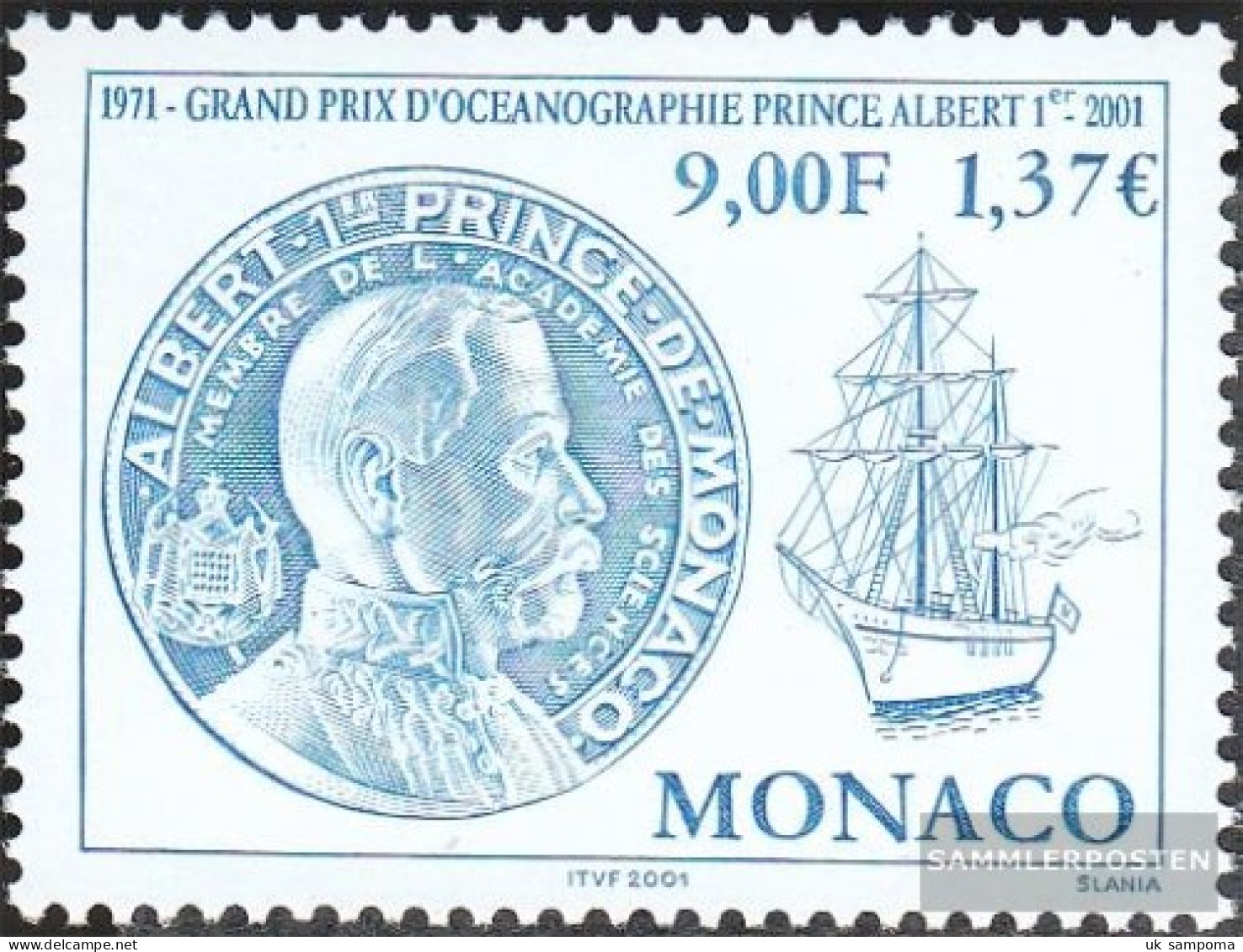 Monaco 2559 (complete Issue) Unmounted Mint / Never Hinged 2001 Oceanography - Neufs