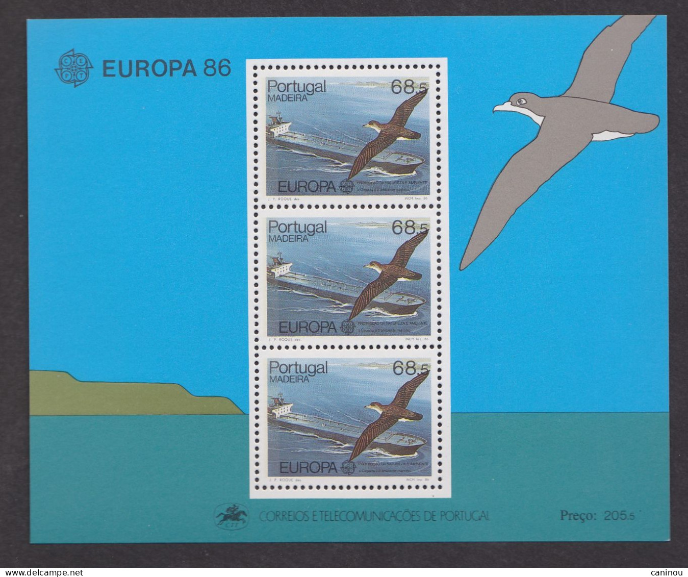 PORTUGAL MADERE EUROPA OISEAU 1986 Y & T BF 7 NEUF SANS CHARNIERE - Madeira