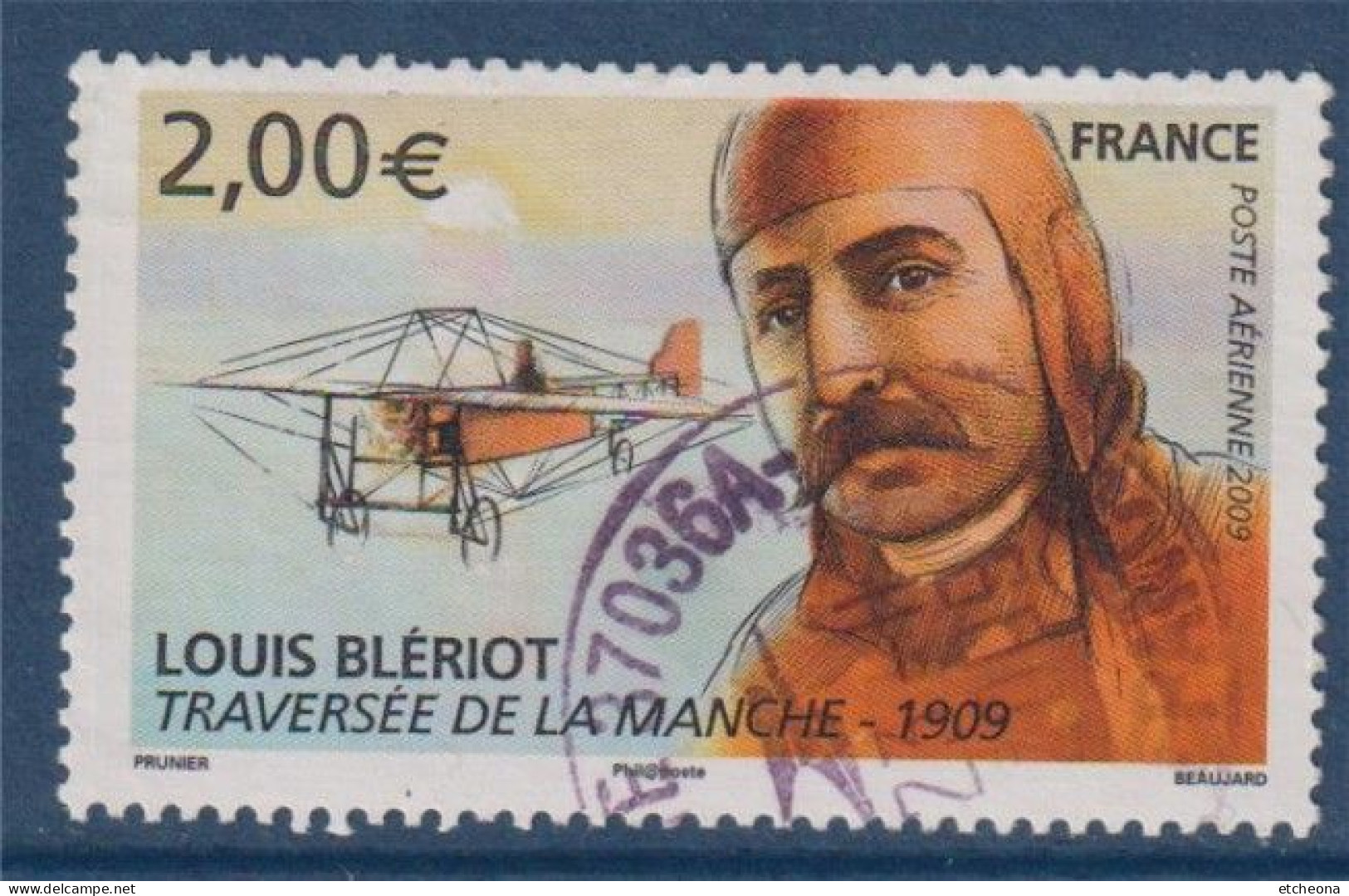 Louis Blériot, L'Antoinette Traversée De La Manche En 1909 N°72 Oblitéré - 1960-.... Gebraucht