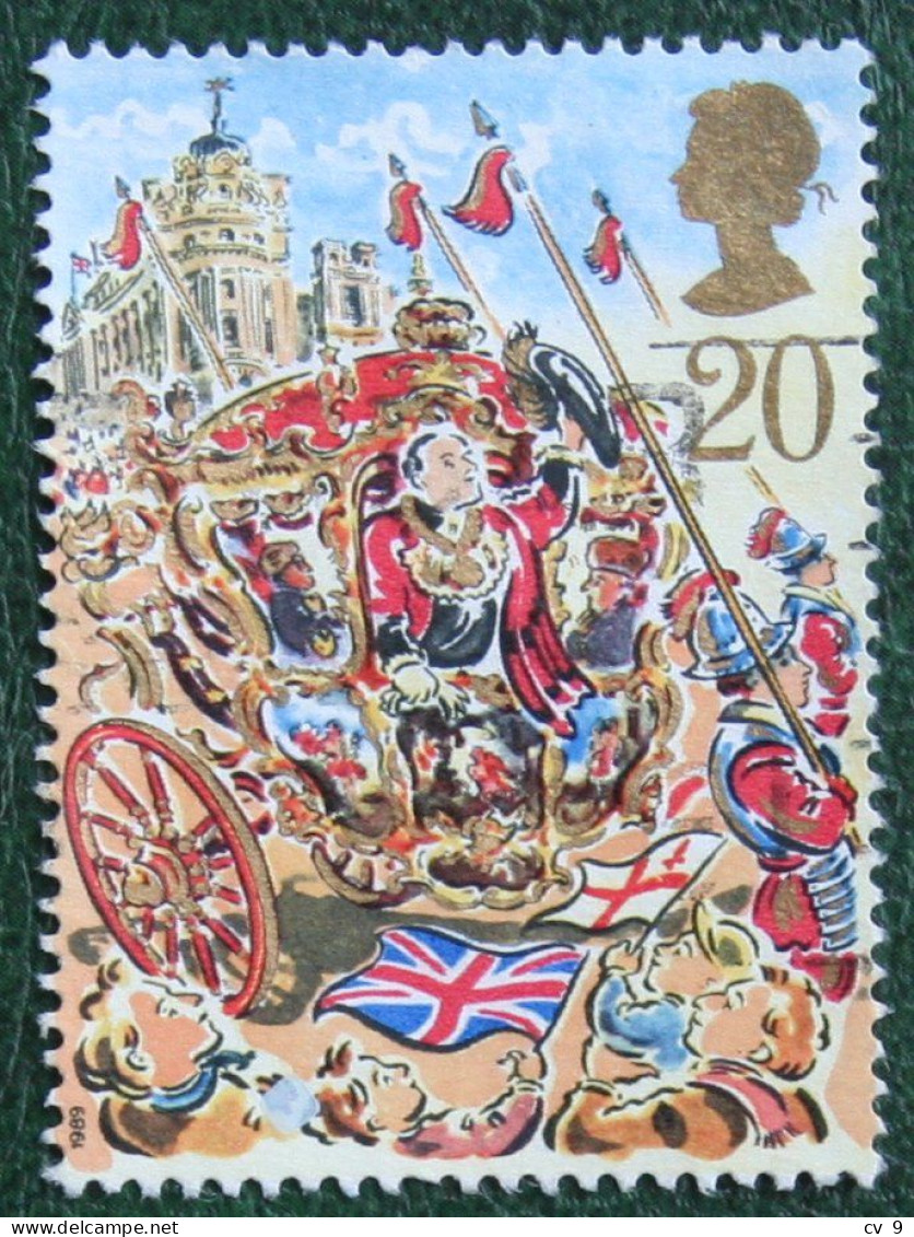 Lord Mayor LONDON WAR HORSE MILITARY Mi 1232 1989 Used Gebruikt Oblitere ENGLAND GRANDE-BRETAGNE GB GREAT BRITAIN - Used Stamps