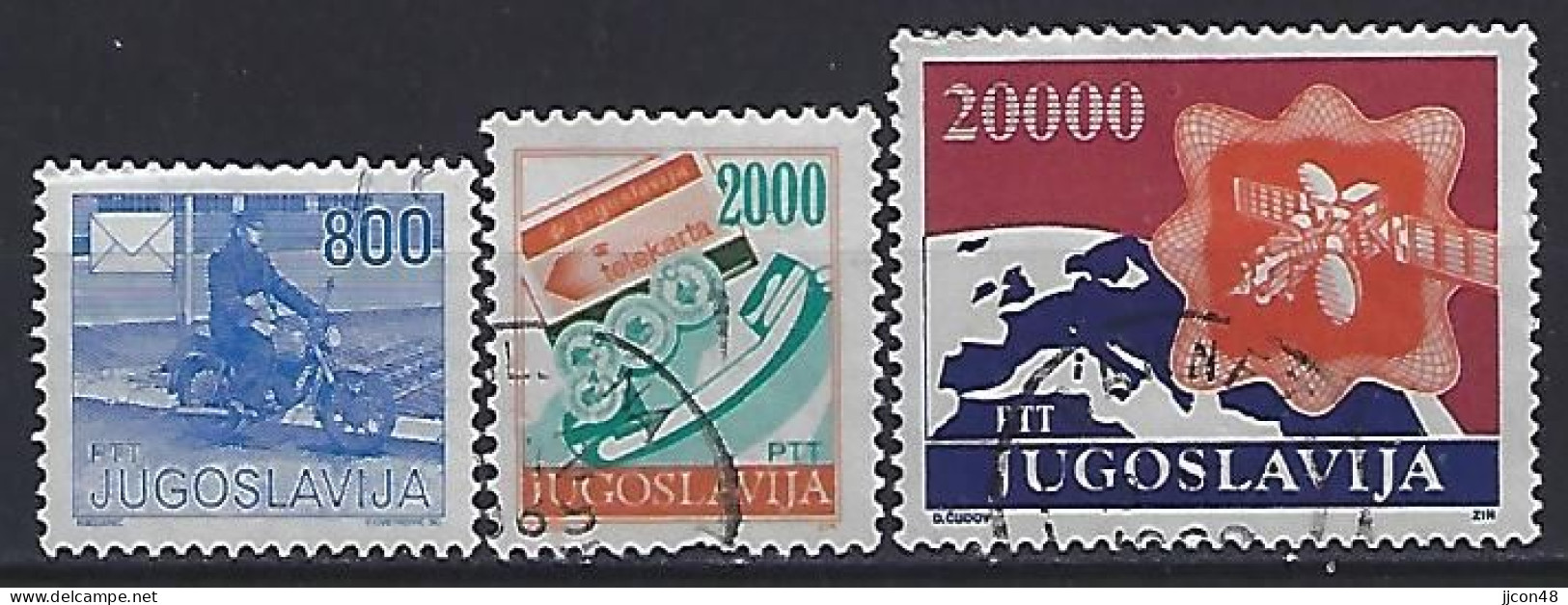 Jugoslavia 1989  Postdienst  (o) Mi.2360-2362 - Oblitérés