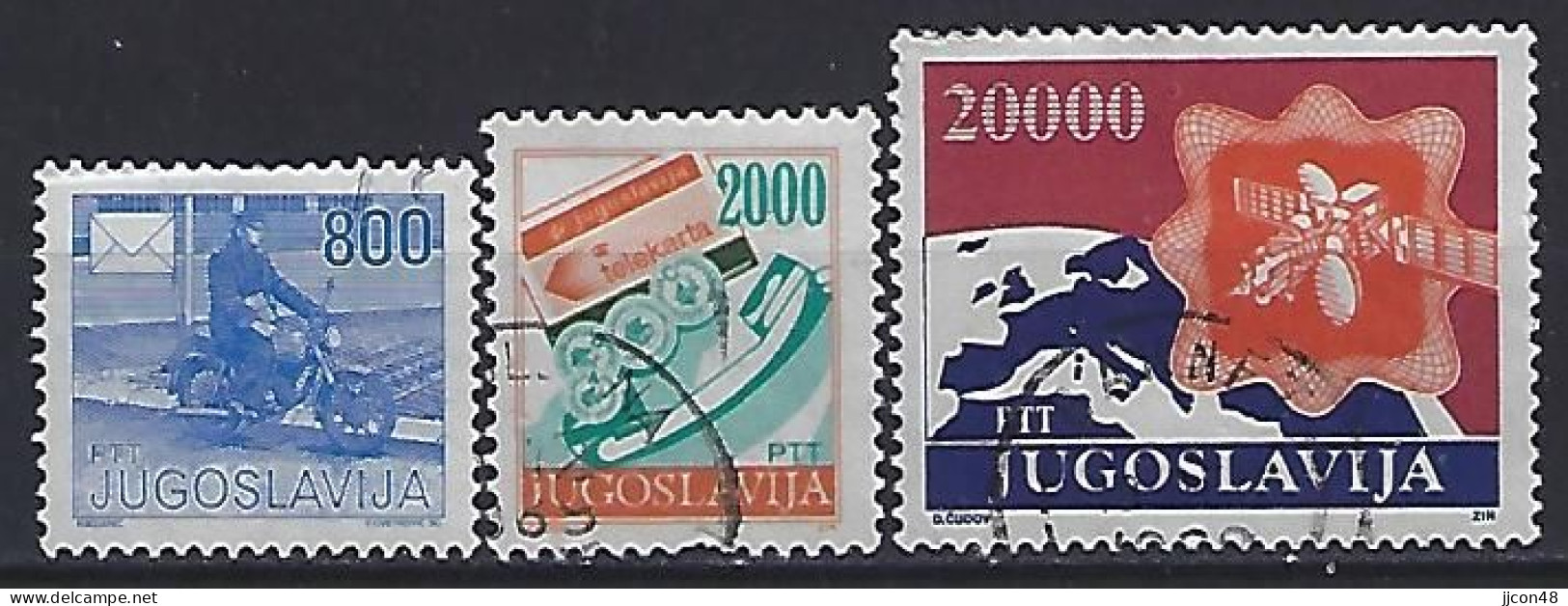 Jugoslavia 1989  Postdienst  (o) Mi.2360-2362 - Gebraucht