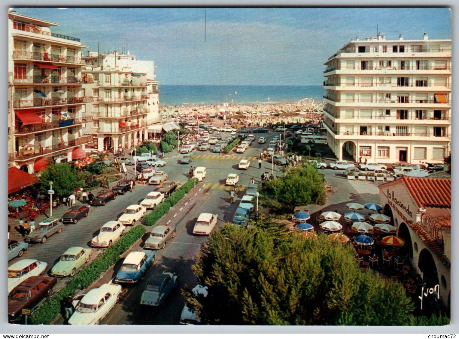 GF (66) 476, Canet-Plage, Editions Yvon EKB 6910, Avenue De La Méditerranée - Canet Plage