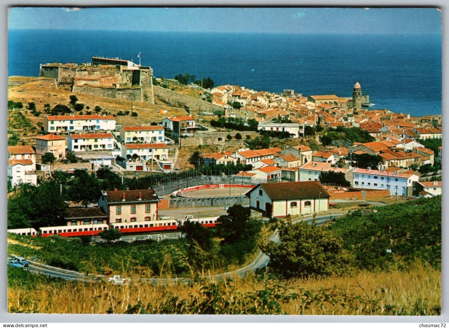 GF (66) 480, Collioure, Ediitons SEPT 34-122, Vue Générale, Train - Collioure