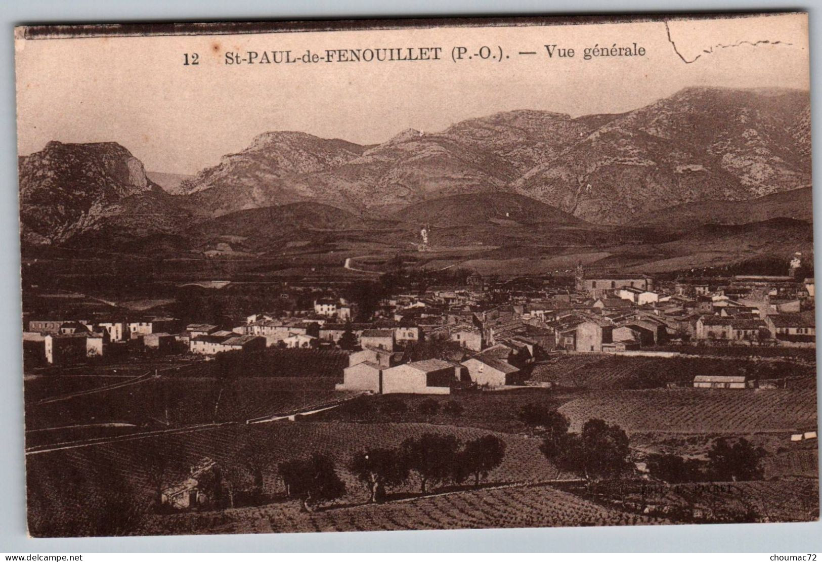 (66) 468, Saint St Paul De Fenouillet, Edit Payret 12, Vue Générale, D'un Carnet - Autres & Non Classés