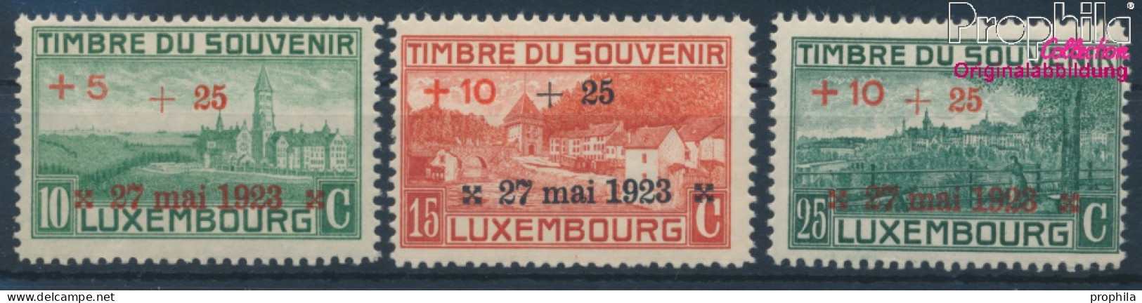 Luxemburg 144-146 (kompl.Ausg.) Postfrisch 1923 Kriegerdenkmal (10363303 - Ongebruikt