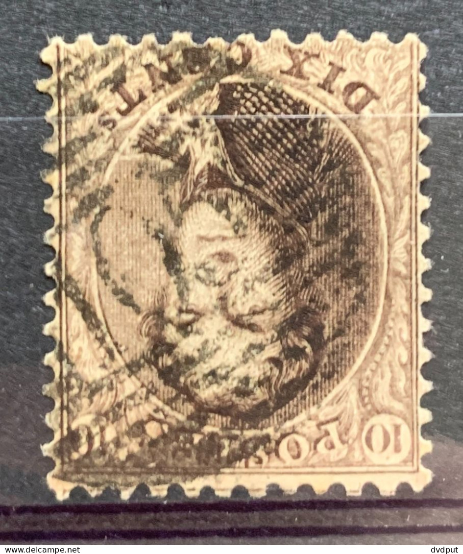 België, 1863, Nr 14A, Gestempeld P105 St NICOLAS - 1863-1864 Médaillons (13/16)