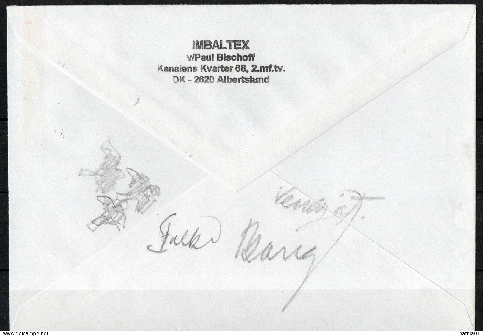 Martin Mörck. Denmark 1995. Cover Michel 1086. Illustrated On The Reverse. Signed. - Lettres & Documents