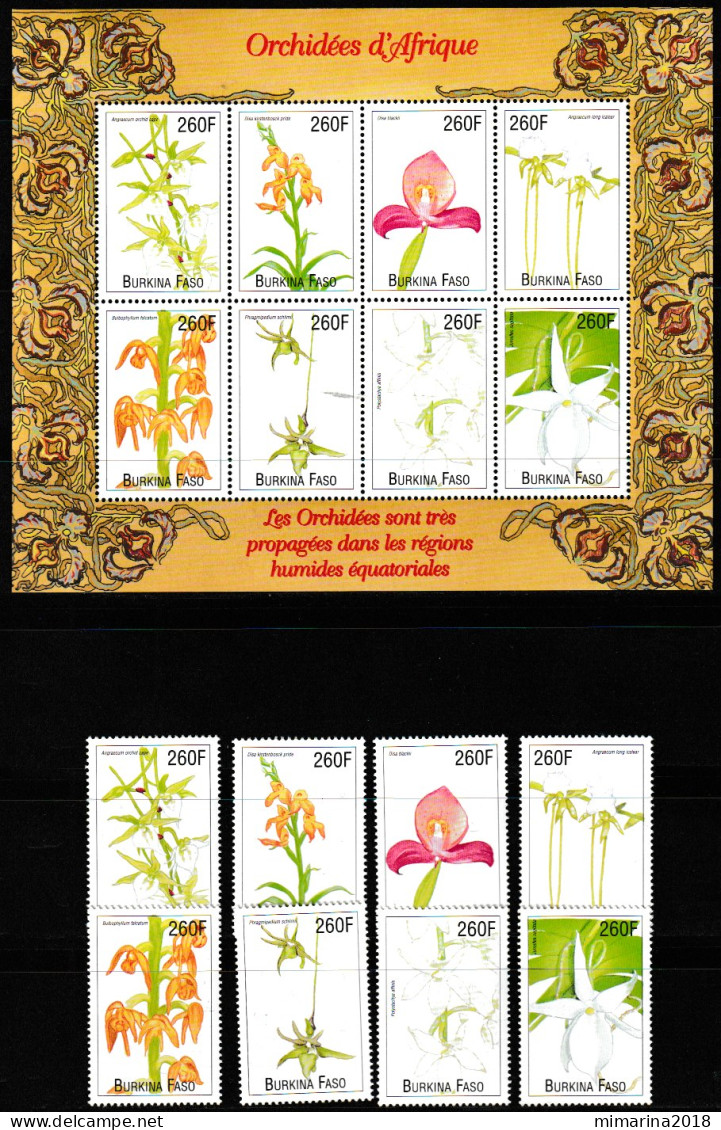 BURKINA FASO  2002  MNH  "ORCHIDS" - Orchidées