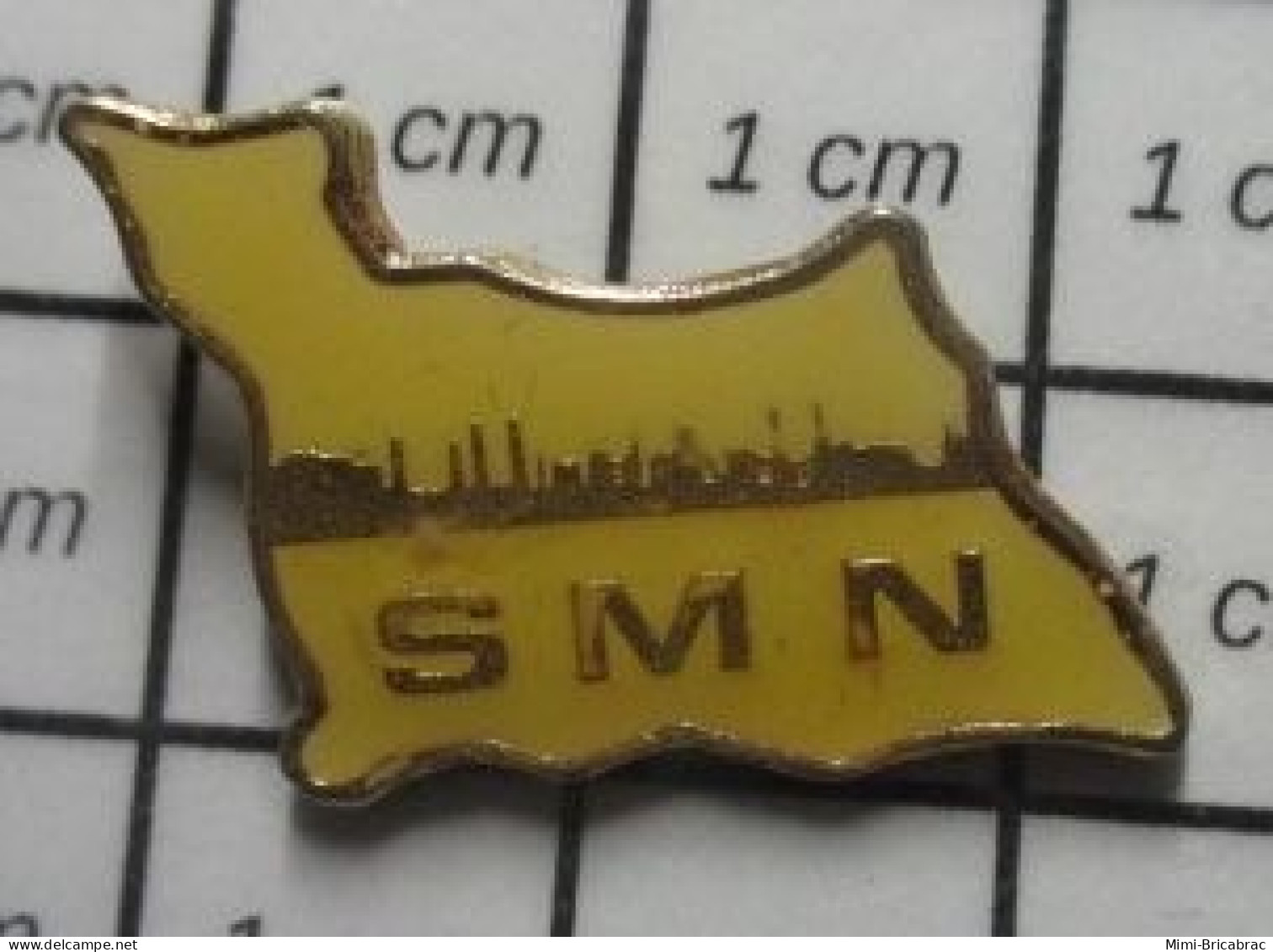 710A Pin's Pins / Beau Et Rare /  MARQUES / SMN SOCIETE METALLURGIQUE DE NORMANDIE Vendue Aux Chinois En 93 - Merken