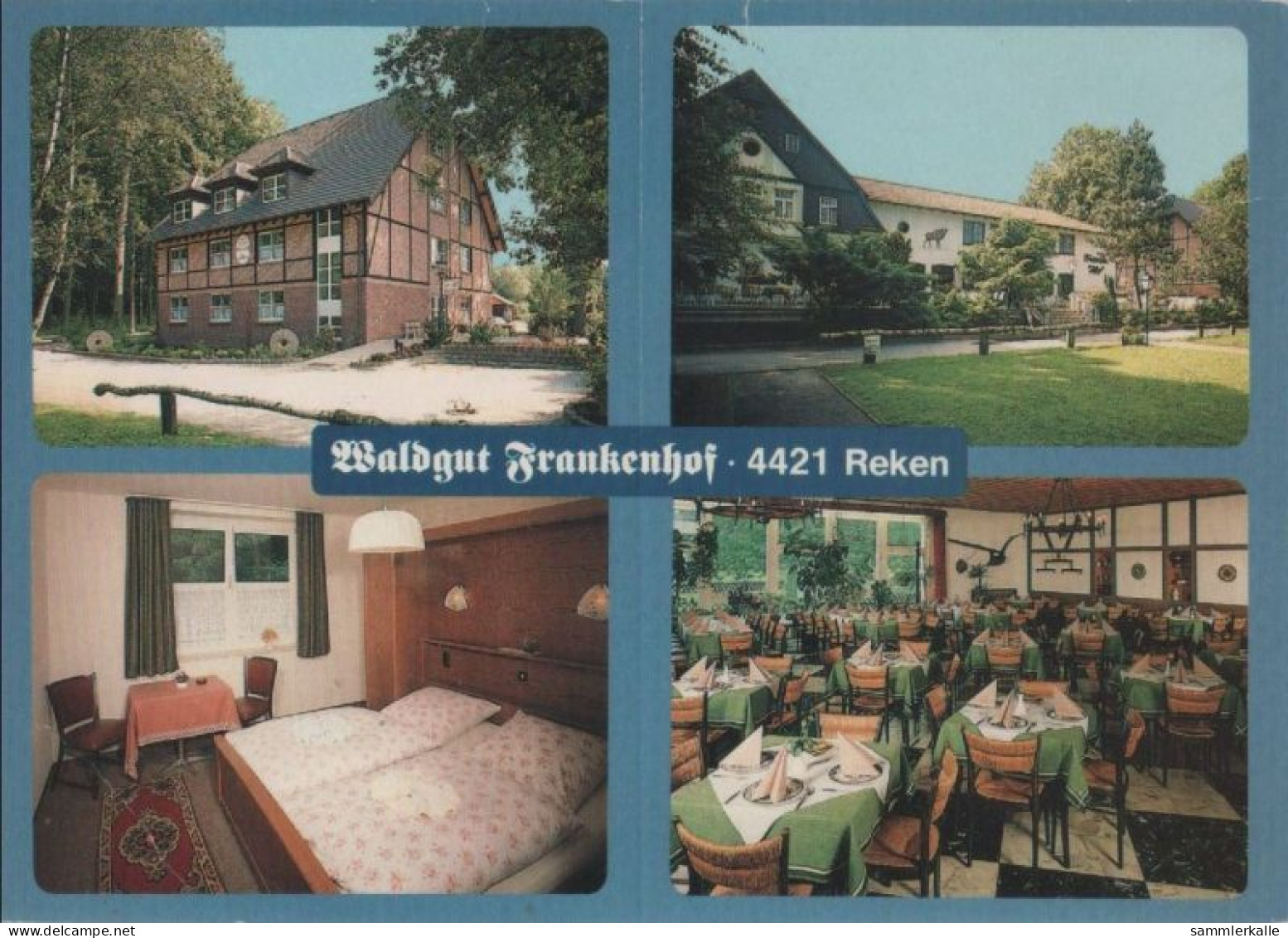 102615 - Reken - Waldgut Frankenhof (Rückseite Komplett Werbebedruckt) - Ca. 1985 - Borken