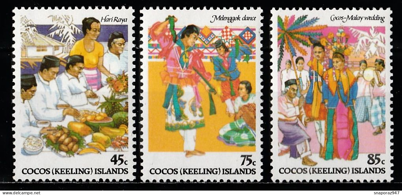 1984 Cocos Island Malay Culture In The Cocos Islands Set MNH** Tr149 - Other & Unclassified