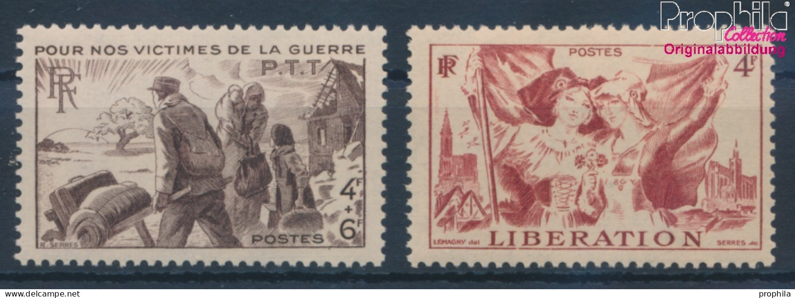 Frankreich 731,732 (kompl.Ausg.) Postfrisch 1945 Postbeamte, Befreiung (10354807 - Ungebraucht