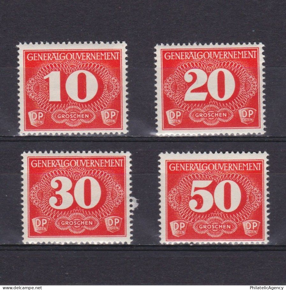 POLAND General Government 1940, Mi# 1-4, German Occupation, MH - General Government