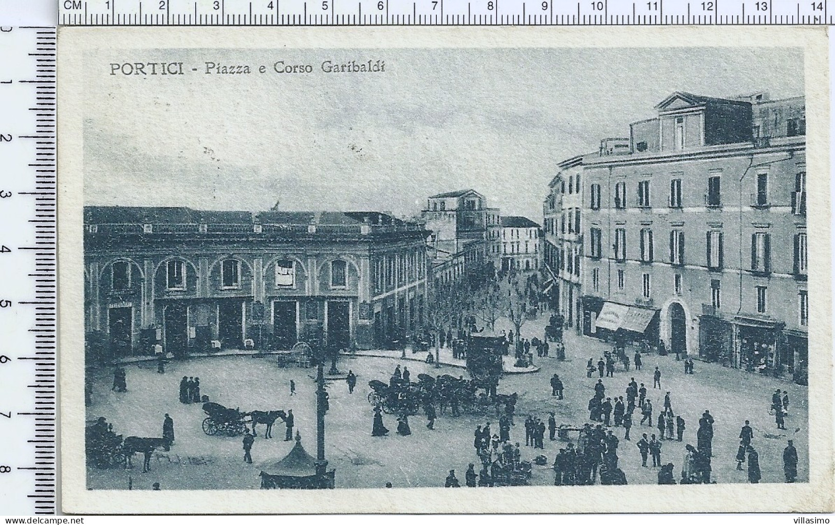 Campania - Napoli - Portici - Piazza E Corso Garibaldi - V. 1920 - Portici