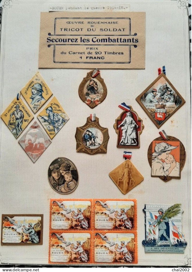 Tricot Du Soldat 1914  1918  Rouen - Lettres & Documents