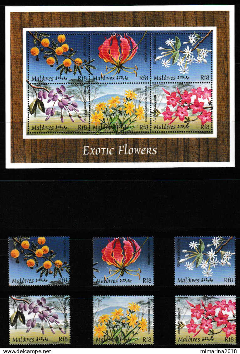 MALDIVES  1997  MNH  "FLOWERS" - Otros & Sin Clasificación