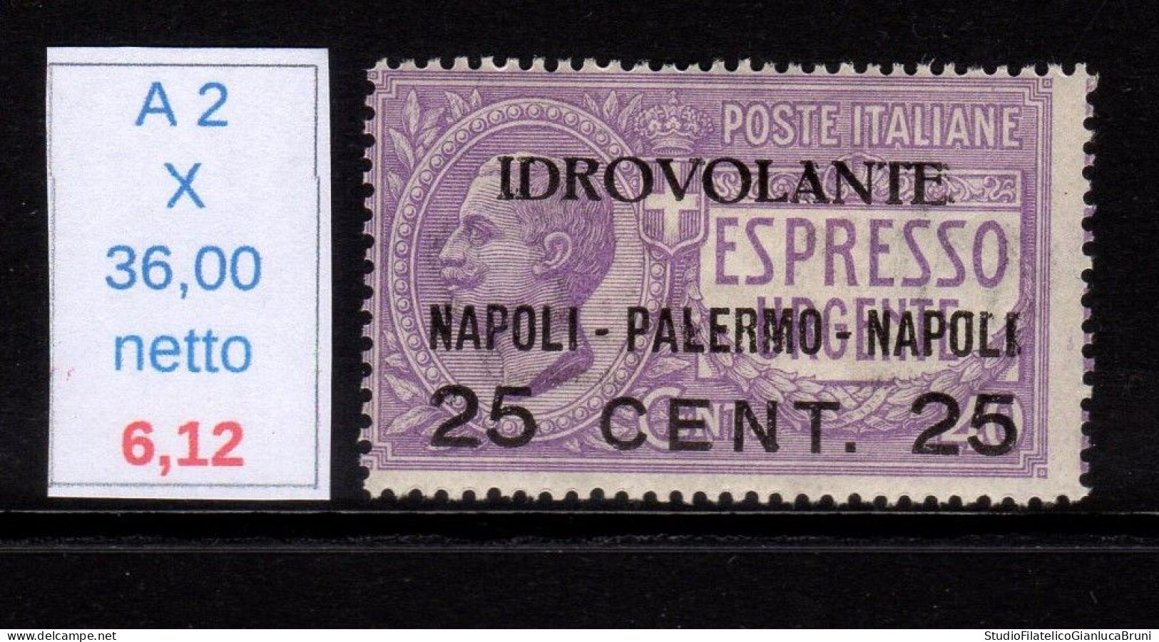 Idrovolante Napoli Palermo Napoli - Mint/hinged